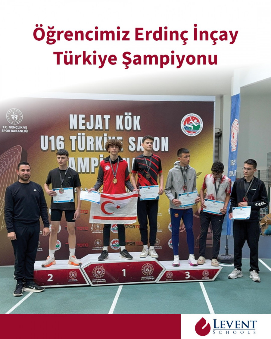 &Ouml;ğrencimiz Erdin&ccedil; İn&ccedil;ay T&uuml;rkiye Şampiyonu